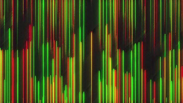 Computer generated chromatic aberration bands. Pixel multi-colored noise. 3d rendering abstract background