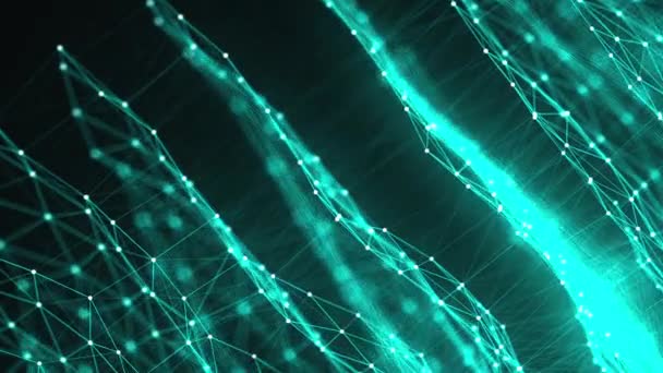 Points de connexion abstraits. Contexte technologique. Concept de réseau. Rendu 3d