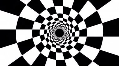 Siyah ve beyaz çizgiler. Bilgisayar oluşturulmuş soyut arkaplan, 3B görüntüleme