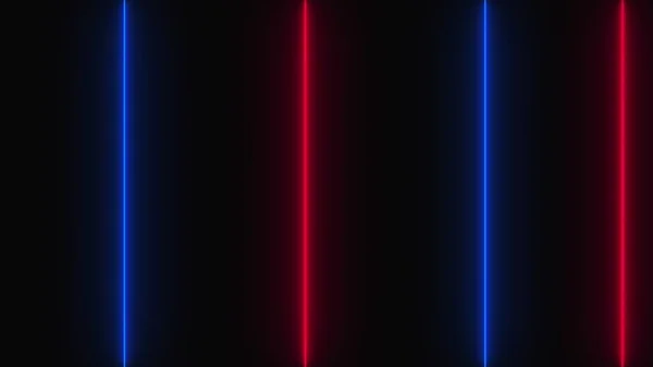Streszczenie ciemnego tła z neonowymi liniami pionowymi, generowane komputerowo. 3d renderowanie — Zdjęcie stockowe