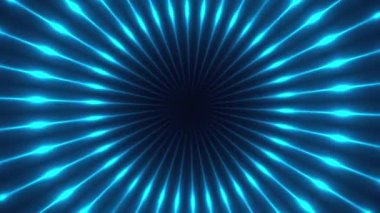 3D fraktal ışınların parlayan itici ışıkları. Bilgisayar soyut arkaplan oluşturdu. Yanıp sönen projektörlü kaleydoskop