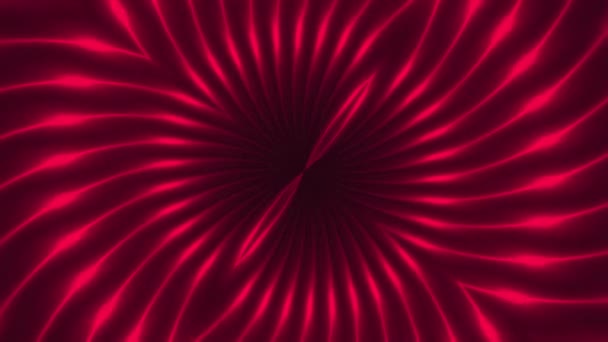 3d renderização de raios fractais com luzes de impulso brilhantes. Computador gerado pano de fundo abstrato. Caleidoscópio com luzes de inundação piscando — Vídeo de Stock