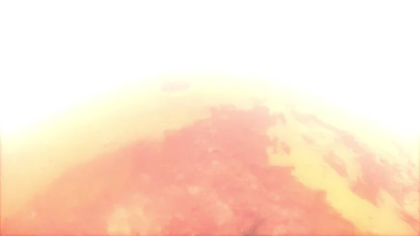 Planeta Marte com brilho, gerado por computador. 3d renderização de fundo cósmico realista. Elementos desta imagem são apresentados pela NASA — Fotografia de Stock