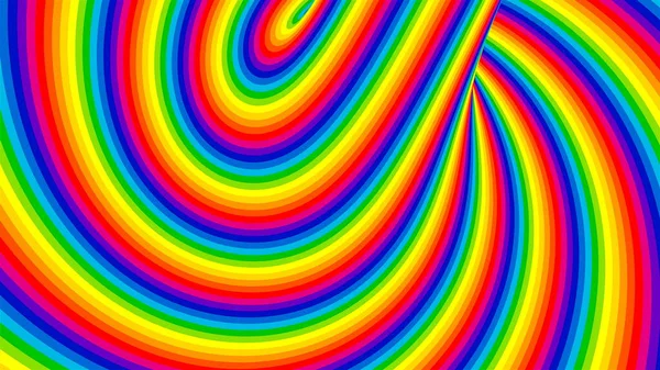 彩色彩虹条纹背景，卡通风格，3D渲染，计算机生成背景 — 图库照片