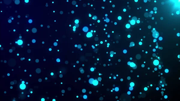 3D рендеринг абстрактного фона с мигающими частицами. Сгенерированный компьютером светящийся дождь с блестками. — стоковое фото