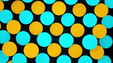 Renkli dairelerle soyut kompozisyon. Bilgisayar oluşturulmuş 3d biçimlendirme arkaplanı