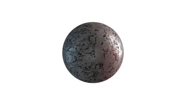 Esfera de mármol con superficie lisa, generada por ordenador. 3d renderizado rotación de piedra redonda. Fondo abstracto — Foto de Stock