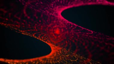 Bilgisayar akış parçacıklarından organik spiral şekiller üretti. 3D gaz işlemesi mükemmel arkaplan
