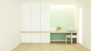 İşyeri ve gardırop apartman veya otel-çalışma odası ve 