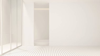 Sanat için boş oda tasarımı-beyaz oda boş iç basit
