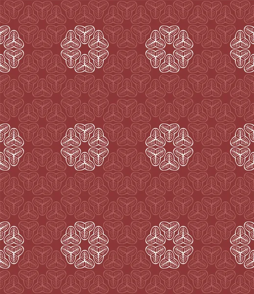 Geometrische Bloemenpatroon Naadloze Japanse Stijl Vectorillustratie Voor Achtergrond Inpakpapier Textiel — Stockvector