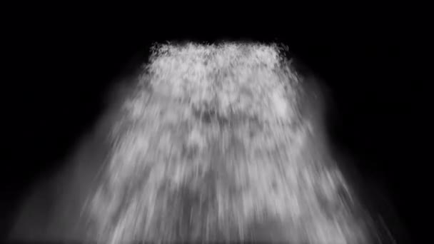 Wasserfall Von Unten Gesehen Wasserfall Fällt Über Kamera Mit Alpha — Stockvideo