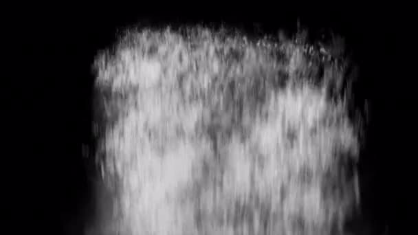 Wasserfall Aus Nächster Nähe Wasserfall Fällt Über Kamera Mit Alpha — Stockvideo