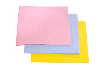 Mutfak peçete renk / kırpma yoluyla izole üzerinde beyaz arka plan havlu