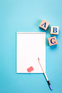 mavi, okul, arka, ileti örneğine öğren, dokuz am, alarm, Masaüstü, kavram, kopyalama alanı