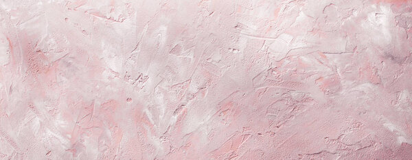 Розовый камень фон, штукатурка, тонированный, длинный баннер
