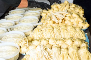 Peynir üretimi, Chechil, mandıra, Adygea Cumhuriyeti, Rusya