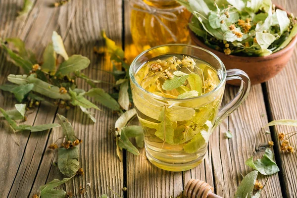 Цветочный Чай Мед Альтернативная Медицина — стоковое фото