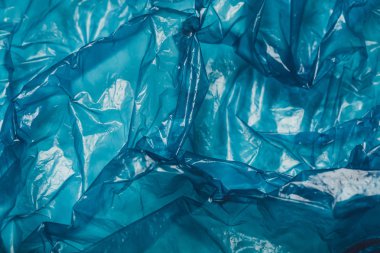 Arka plan, Mavi plastik çanta yakın plan