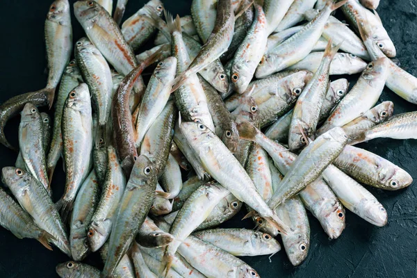 Cattura Fresca Triglia Rossa Pesce Sultanka Del Mar Nero — Foto Stock