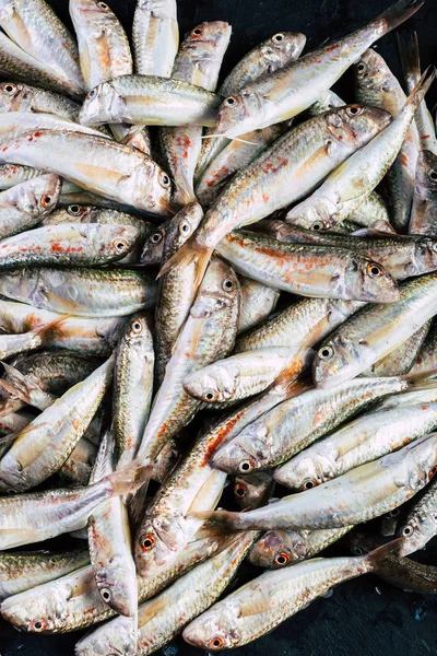 Verse Vangst Van Red Mullet Zwarte Zee Sultanka Vis — Stockfoto