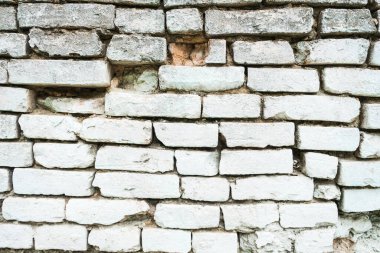 Eski beyaz tuğla işi, arkaplan, kopyalama alanı