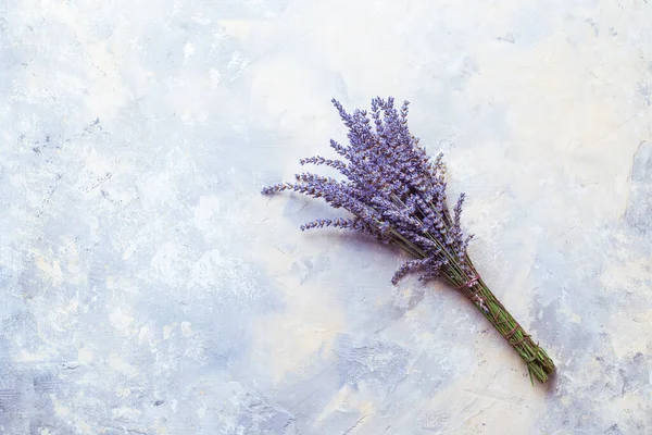 Fondo Floreale Bouquet Lavanda Fresca Spazio Copia — Foto Stock