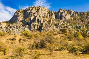 Demerdzhi. Hayaletler Vadisi. Kırım. 13 Ekim 2020