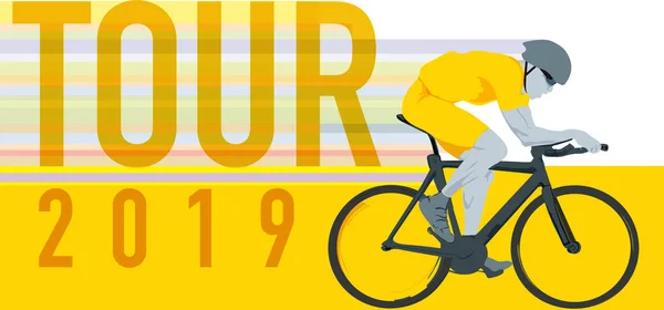 Tour Frankrijk 2019 — Stockvector