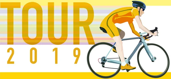 Tourfrance 2019 — Vector de stock