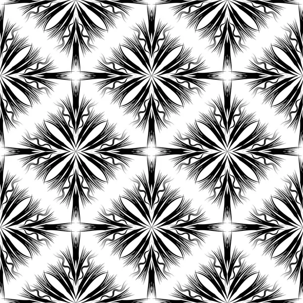 Motif Géométrique Abstrait Moderne Sans Couture Fond Monochrome Noir Blanc — Image vectorielle