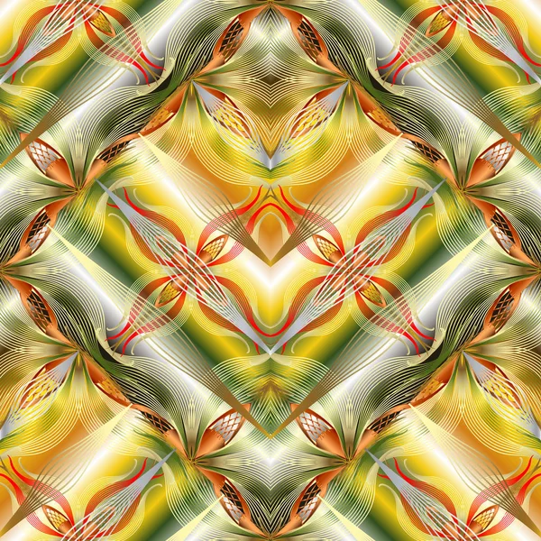 Verzierte Geometrische Vektor Nahtlose Muster Ornamental Gemusterter Abstrakter Hintergrund Paisley — Stockvektor