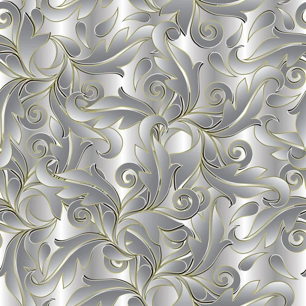 3d Baroqu motif sans couture . — Image vectorielle