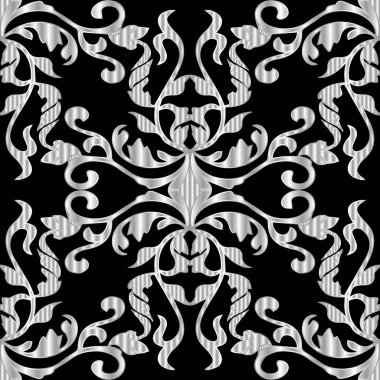 Süslü Barok seamless modeli dokulu.