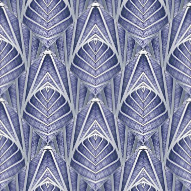 Şeritli geometrik işlemeli seamless modeli.