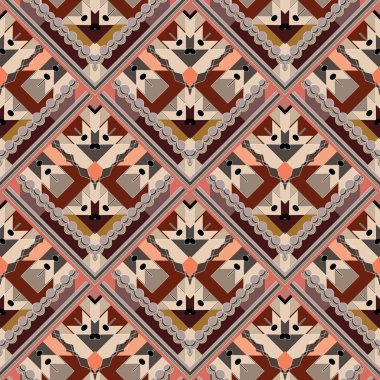Kiremitli rhombus kabile vektör seamless modeli