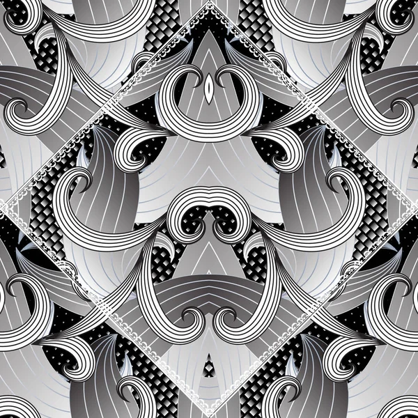 Moderno vector floral abstracto patrón sin costuras . — Vector de stock