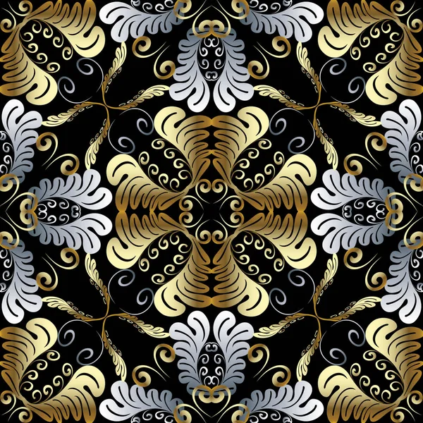 Baroque vector seamless pattern. — Stock Vector