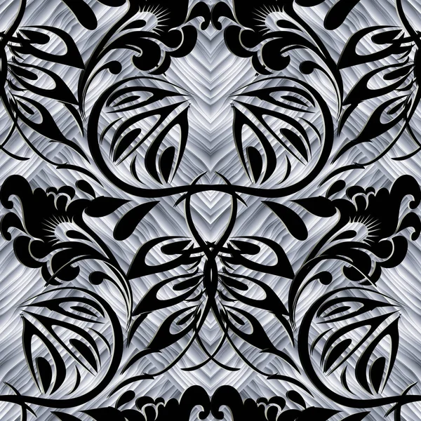 Élégant vecteur floral motif sans couture . — Image vectorielle