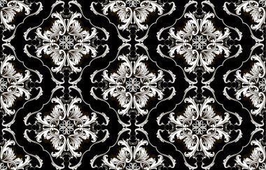 Barok vektör seamless modeli. 