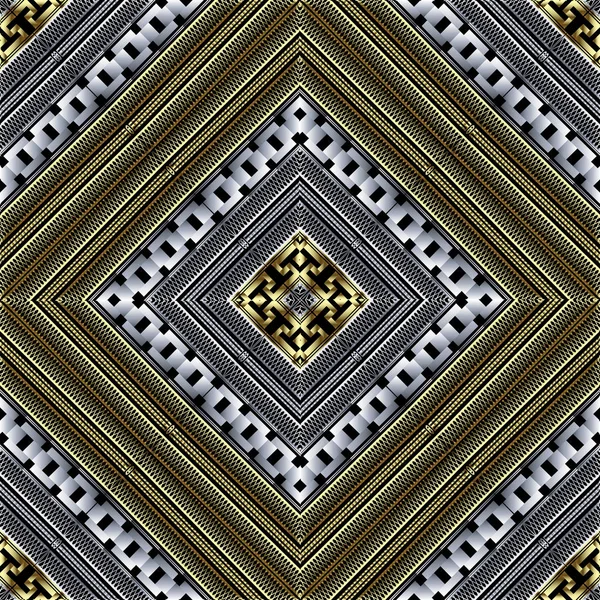 Texturierte Geometrische Gitter Vektor Nahtlose Muster Ein Kunstvoller Gitterhintergrund Gekachelt — Stockvektor