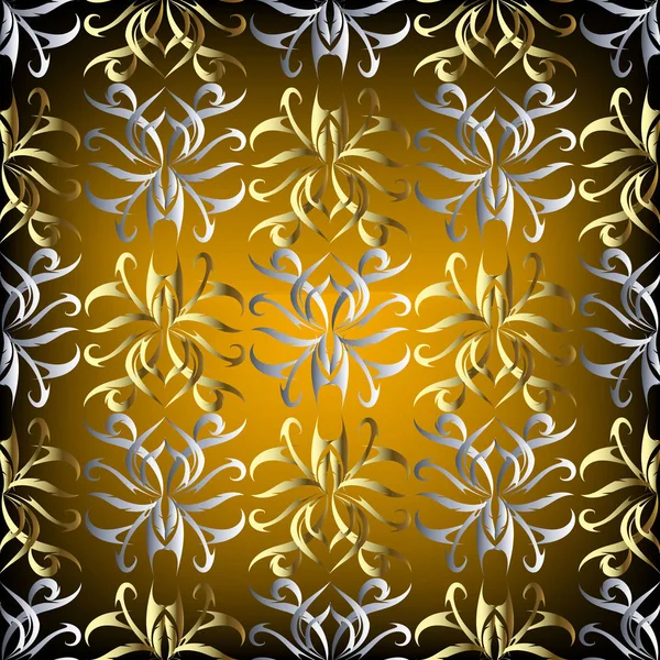 빈티지 패턴입니다 마스크 스타일 장식입니다 꽃무늬 배경입니다 텍스처 화려한 디자인 — 스톡 벡터