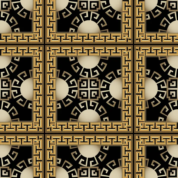 Cuadros Vintage Griego Vector Patrón Sin Costuras Fondo Abstracto Ornamental — Vector de stock