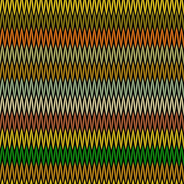 Stiksels Borduurwerk Vector Naadloze Grens Zigzagpatroon Decoratieve Tribal Kleurrijke Zig — Stockvector