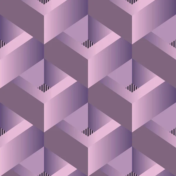 Geometriska Moderna Vektor Sömlösa Mönster Eleganta Polygonal Futuristiska Violett Bakgrund — Stock vektor
