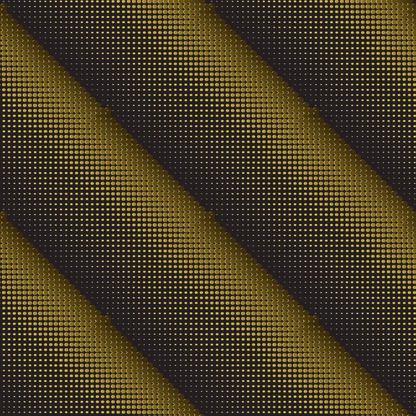 Stippen Gouden Vector Naadloze Patroon Halftone Getextureerde Achtergrond Grunge Kleurovergang — Stockvector