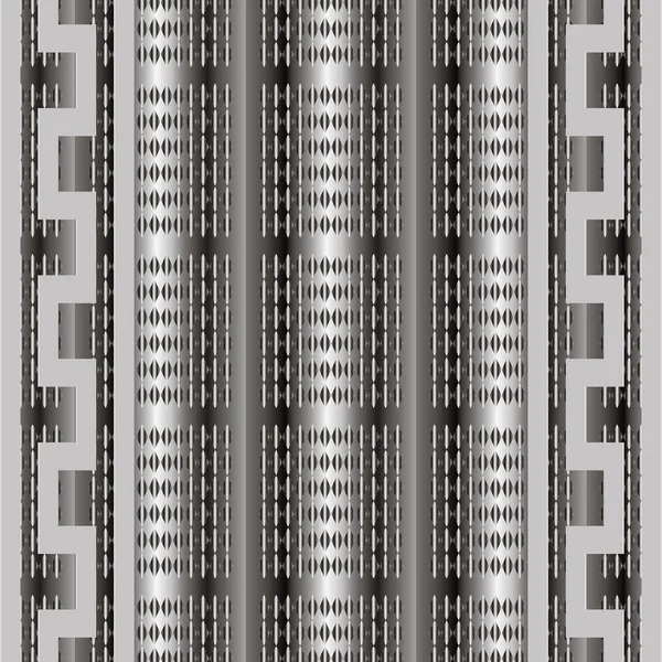 Strisce Vettore Greco Modello Senza Soluzione Continuità Fondo Geometrico Ornamentale — Vettoriale Stock