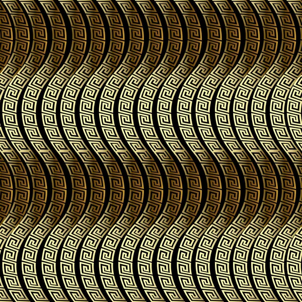 Olas Patrón Sin Costura Griego Vector Ornamental Fondo Fondo Adornado — Vector de stock