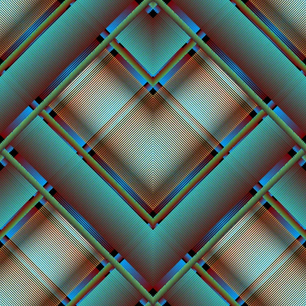 Rayé géométrique 3d lignes vectoriel motif sans couture. Col texturé — Image vectorielle