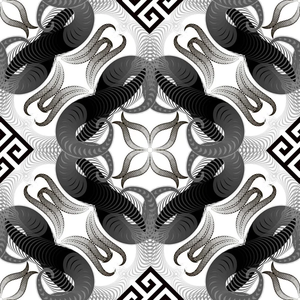 Πολυτονικά περίπλοκο φορέα ελληνικό στυλ απρόσκοπτη μοτίβο. Διάστικτη h — Διανυσματικό Αρχείο